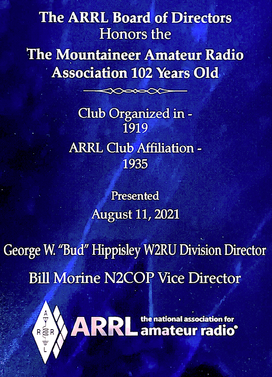 ARRL Award for 102 Years